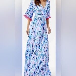 Lilly Pulitzer Parigi Reel Nauti Maxi Dress